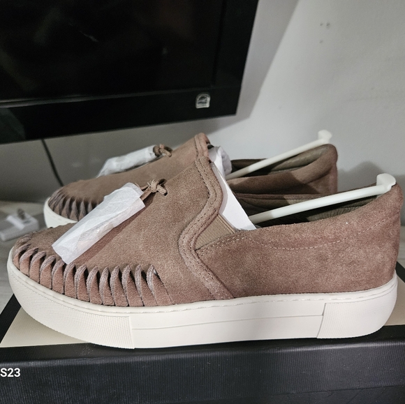 J/SLIDES "AZTEC TAUPE SUEDE" SIZE 6.5 - Picture 7 of 11